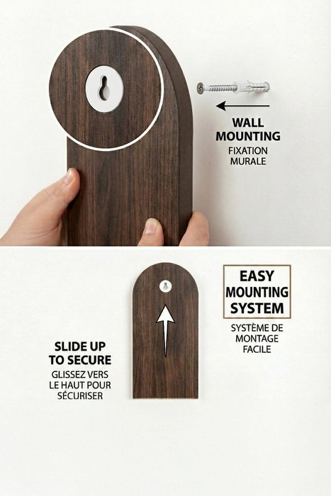 Hanah Home Estantería de Pared Wenge